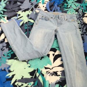 justice light wash skinny jeans